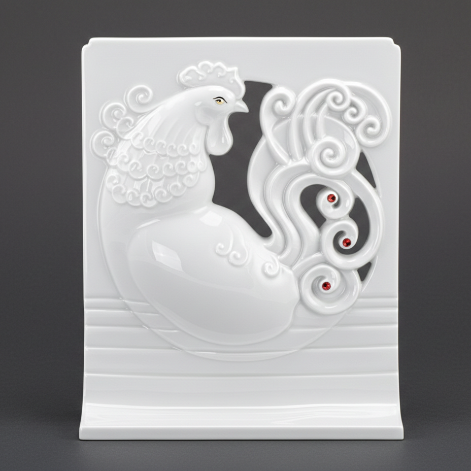 八方新氣 瓷偶 百事大吉 生肖 雞 瓷器 擺飾 禮物