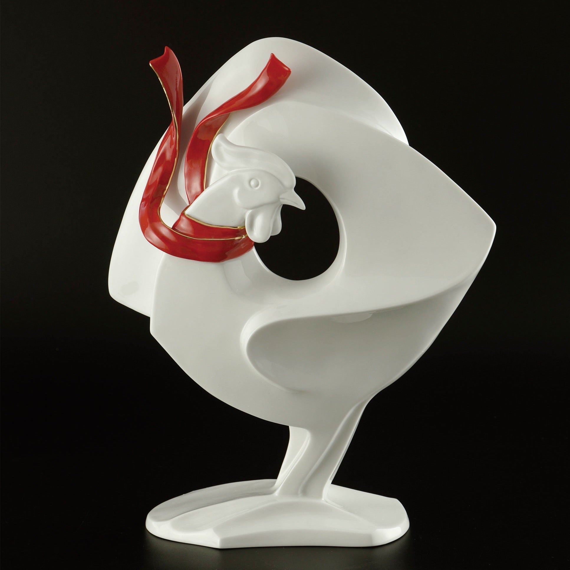 八方新氣 雞 領先群倫 瓷偶 瓷器 擺飾 白瓷 禮物