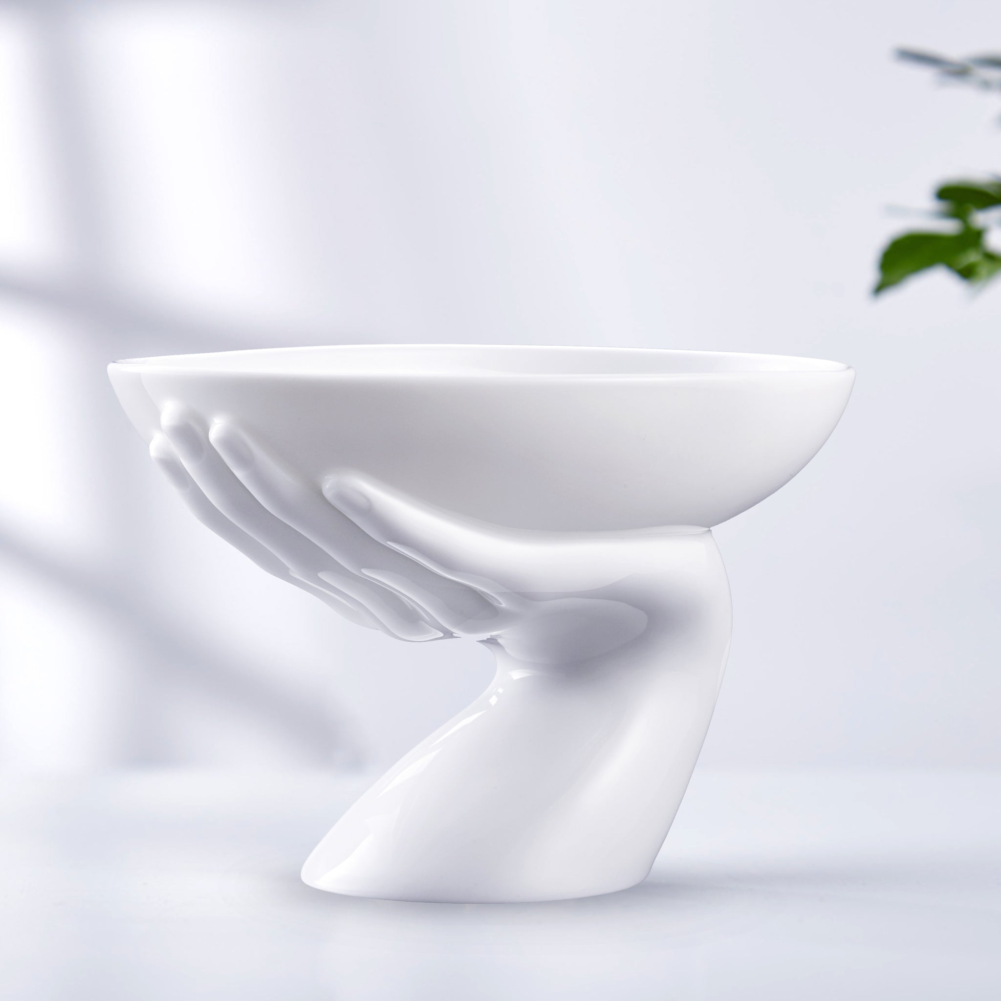 八方新氣 富貴吉祥 陶瓷 水果盤 盤子 擺件盤 瓷器 擺飾 白瓷