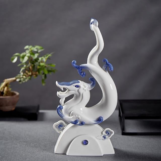 八方新氣 如意如龍 瓷器擺飾 生肖 龍 瓷偶
