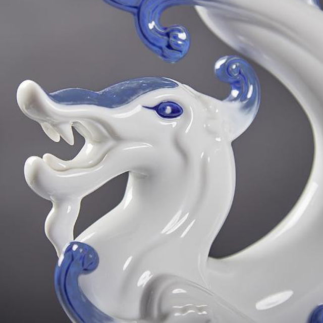 八方新氣 如意如龍 瓷偶 瓷器 生肖擺飾 印璽 印章 白瓷 禮物