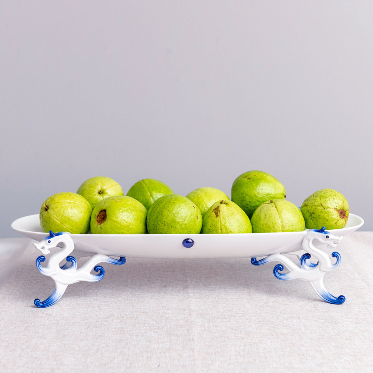 八方新氣 水果盤 大道行 白瓷 瓷器 造形盤