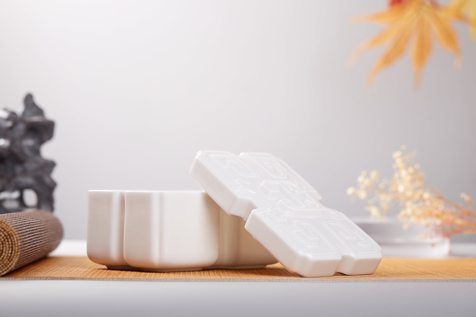 八方新氣 吉壽年年 瓷盒 傳家寶 擺飾 禮物 收納盒 白瓷