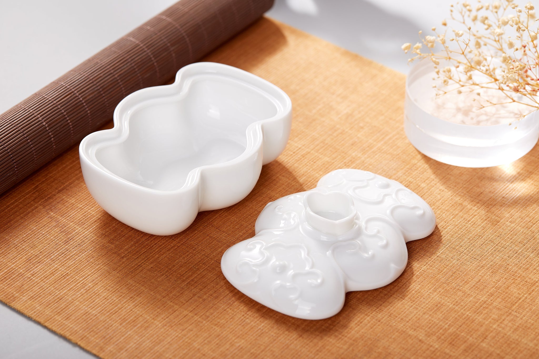 八方新氣 瓷器 送禮 福滿 陶瓷 禮盒 瓷盒 收納盒 白瓷 擺飾 禮物 糖果盒 瓜果盒 珠寶盒