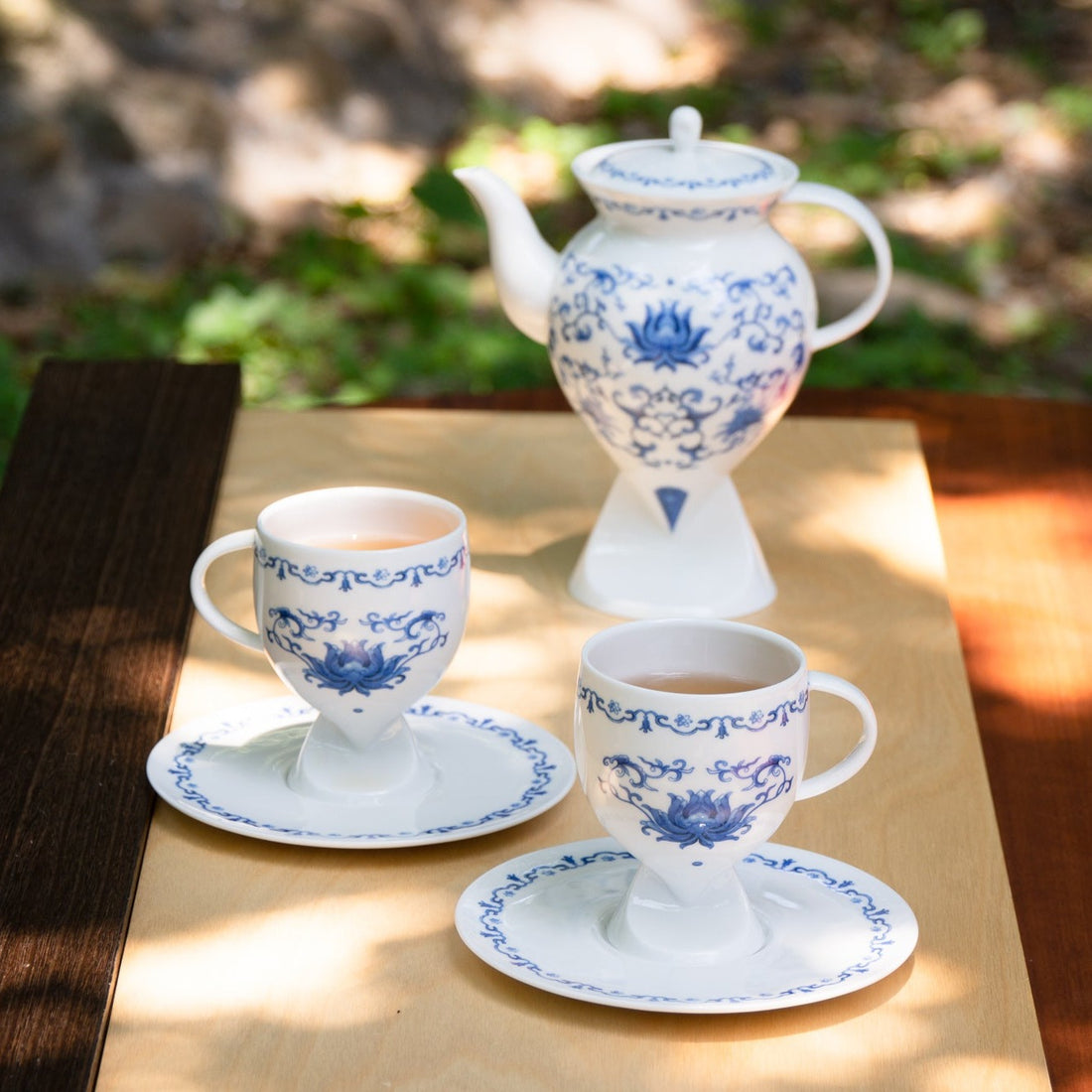 八方新氣 經典 清福 陶瓷 茶具 茶杯 瓷器 白瓷 藍色 青花