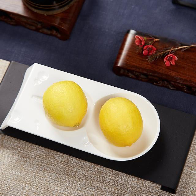 八方新氣 好福報 七個葫蘆造型的白瓷盤|象徵吉祥與福報