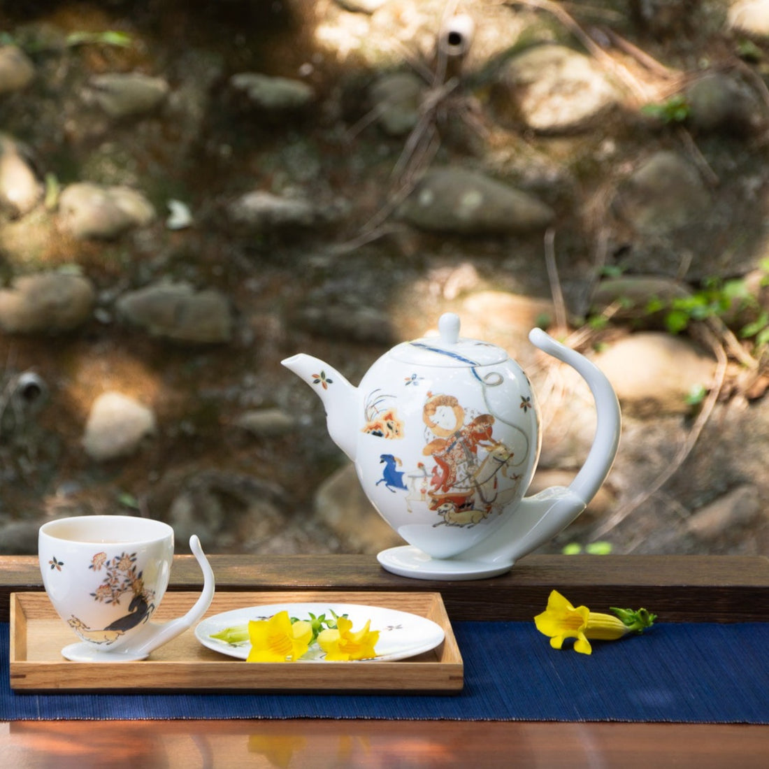 八方新氣 故宮 清香 九羊迎春 瓷器 茶具 茶壺 咖啡杯 茶杯 杯子 茶具組