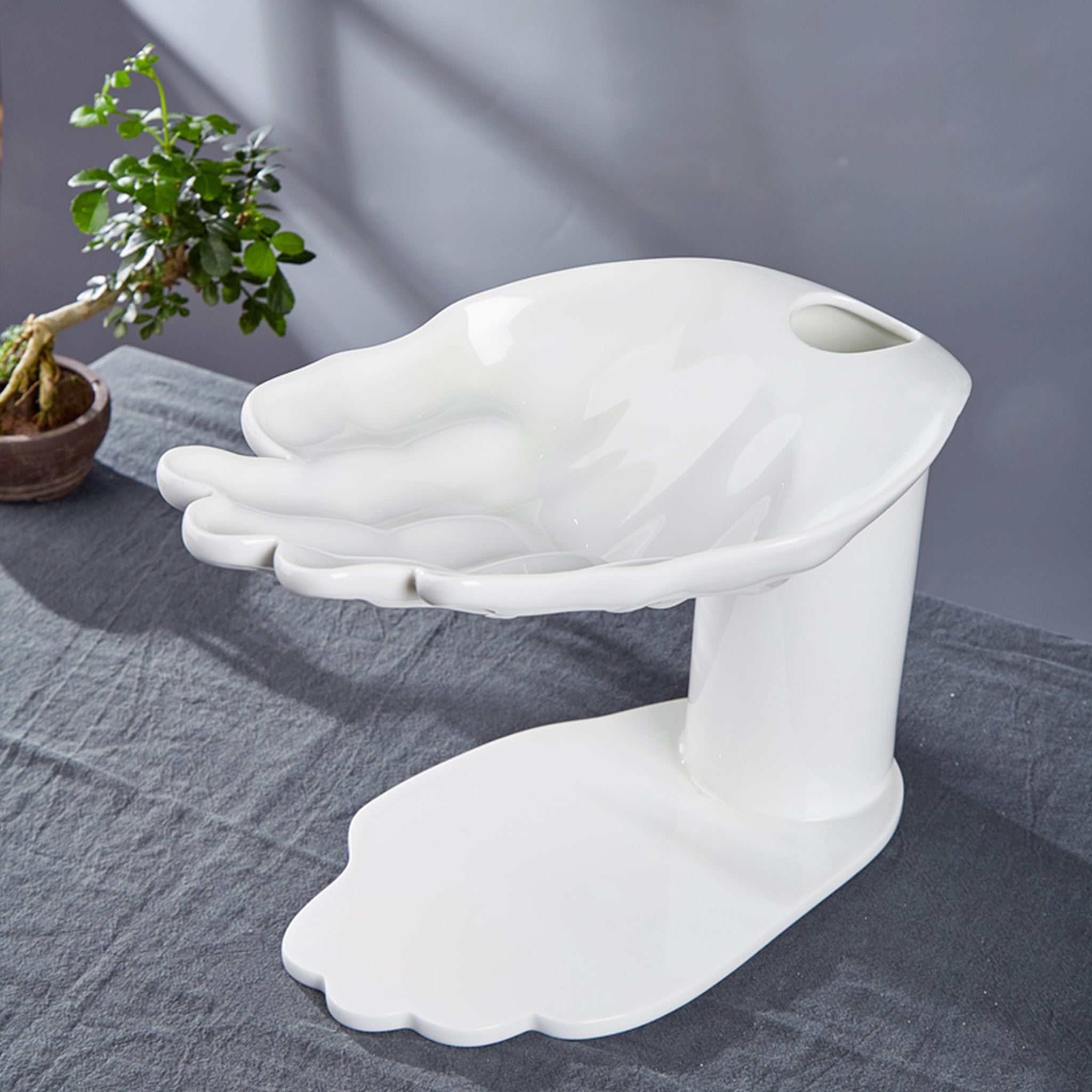 八方新氣 瓷器 托福 陶瓷擺件 水果器皿 王俠軍 水果盤 花架 花瓶 花器 造形花瓶