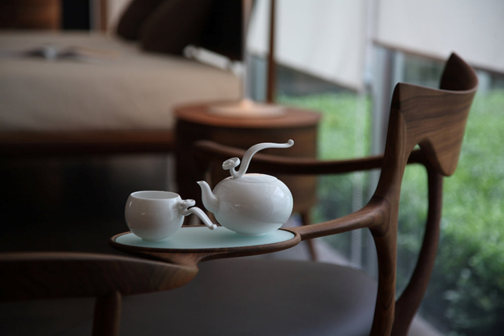 悠然系列,白瓷茶器詩意設計,品味生活禪意與慢節奏