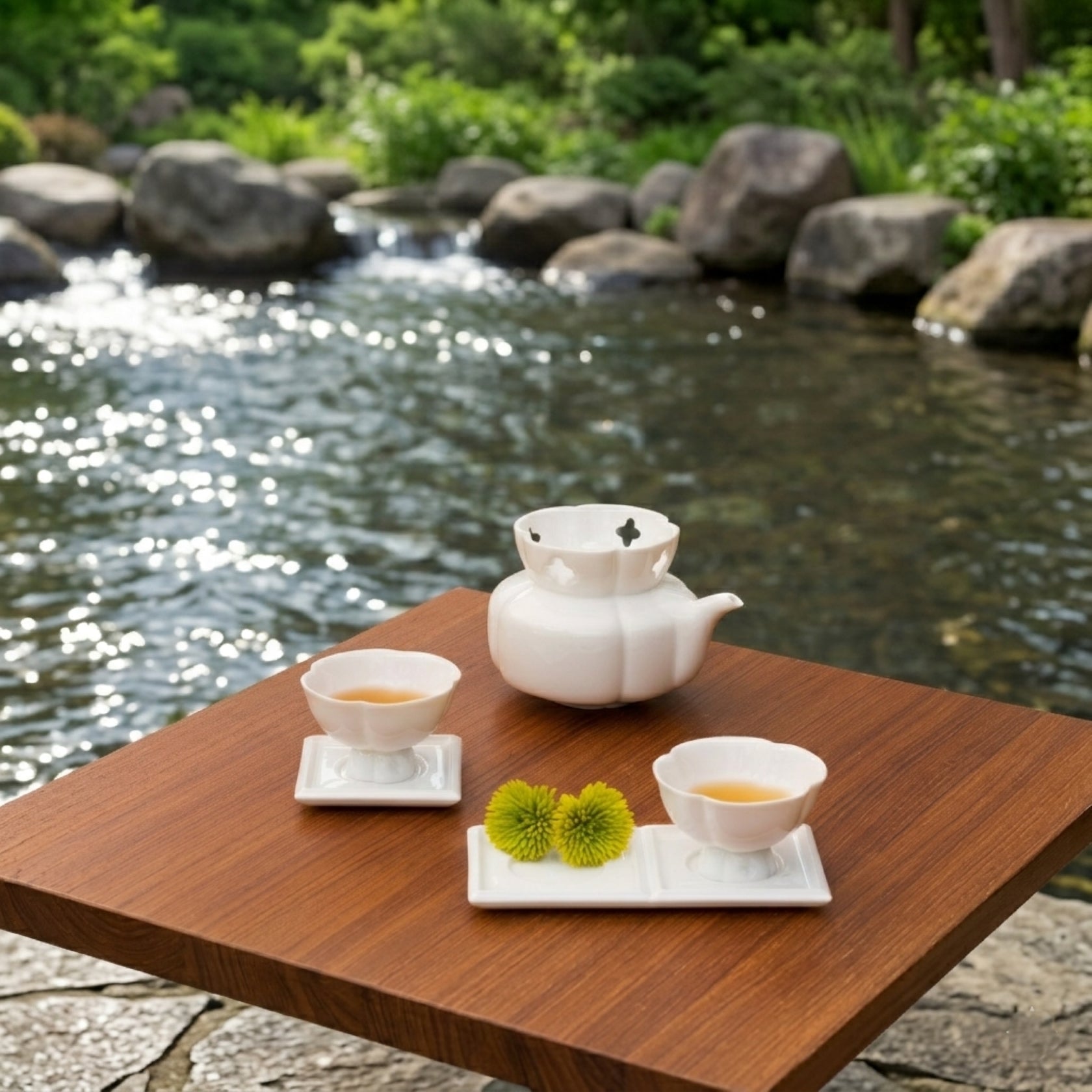 茶道具 信楽水指 刻 花月 在銘 共箱 美品(LC962) 隨圓瓷器茶具組| 八方新氣｜送禮首選，尊享茶藝美學