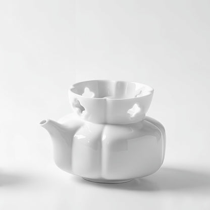 隨圓 八方新氣 茶具 茶器 白瓷 禮物 禮盒 居家生活 造形壺