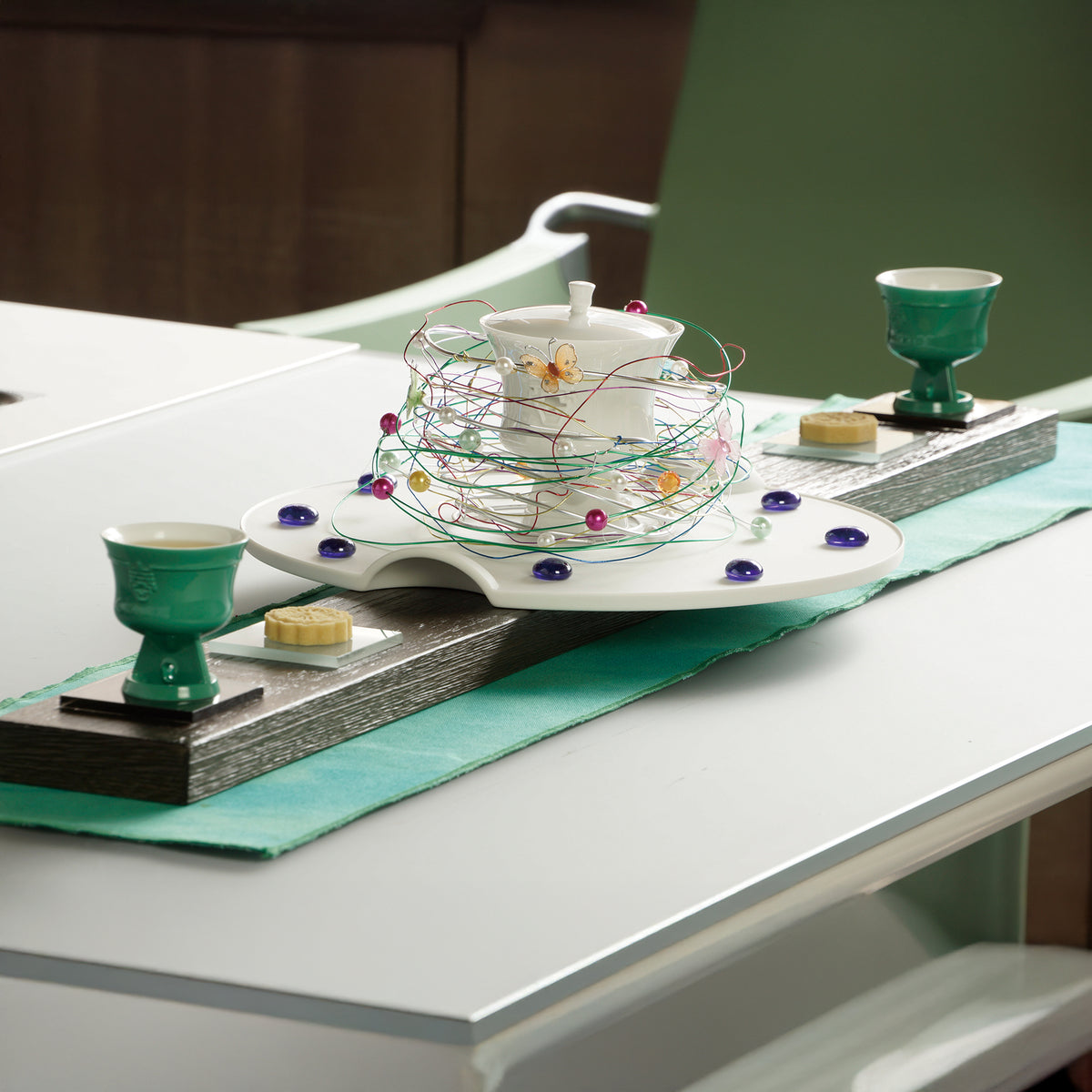 八方新氣 迎春 蓋杯 白瓷 咖啡杯 茶杯 茶具 茶器 對杯 禮物 禮盒