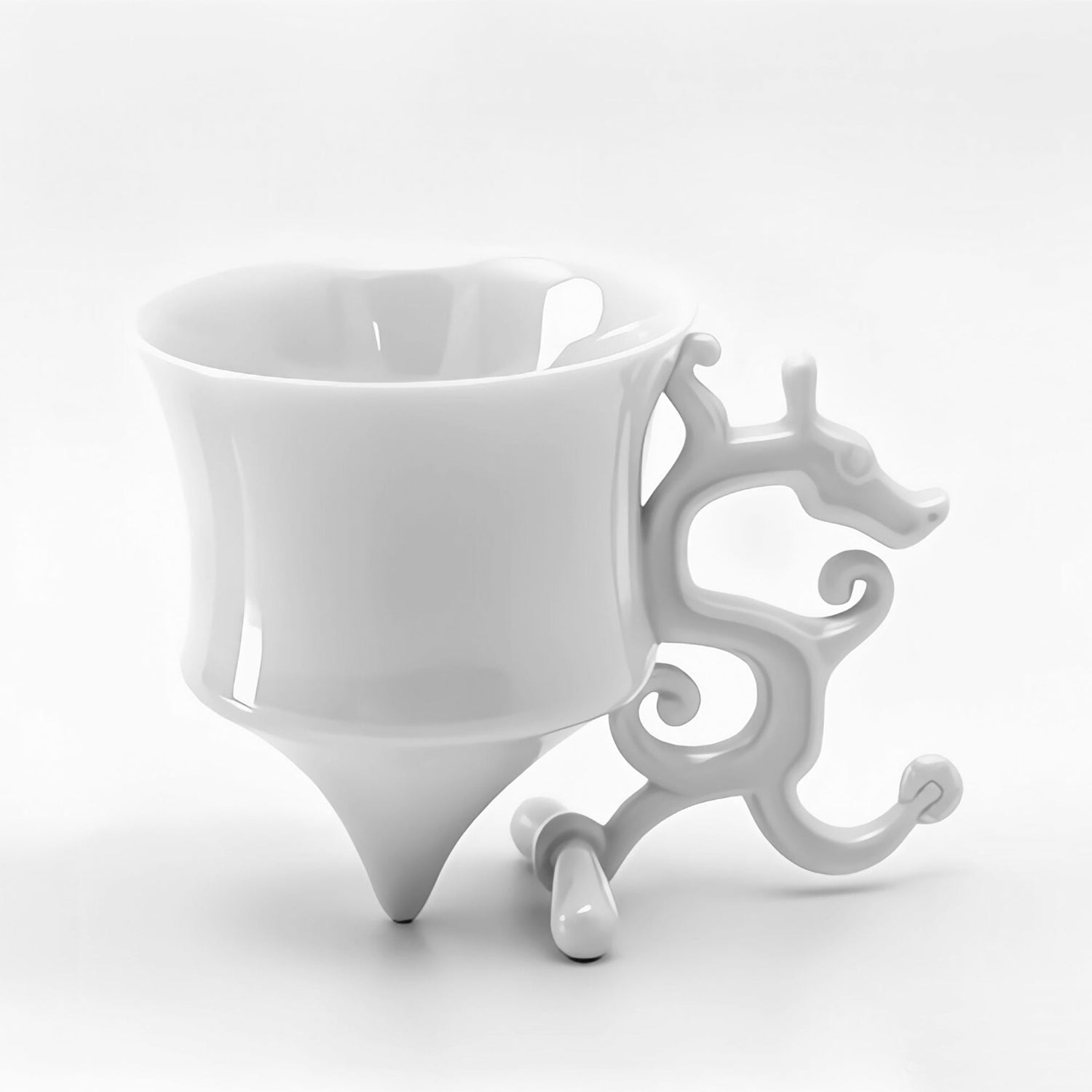 龍尊 廚房餐桌 茶杯 荼具 白瓷 王俠軍 八方新氣 咖啡杯 龍造形杯