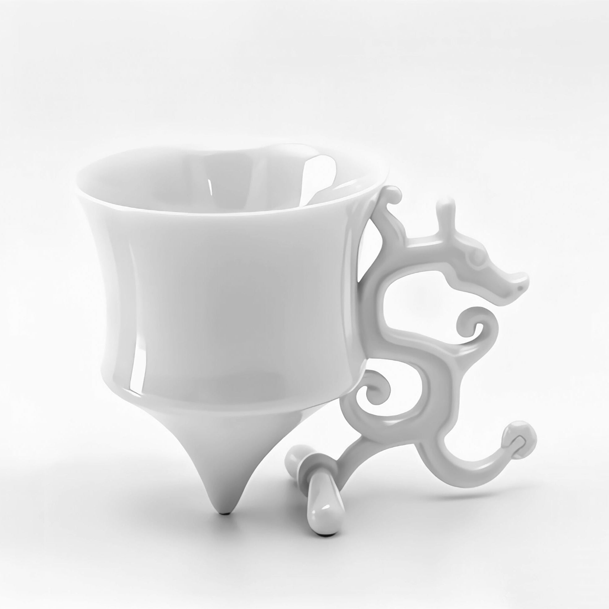 龍尊 廚房餐桌 茶杯 荼具 白瓷 王俠軍 八方新氣 咖啡杯 龍造形杯