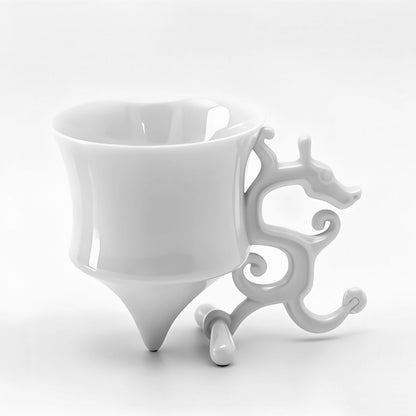 龍尊 廚房餐桌 茶杯 荼具 白瓷 王俠軍 八方新氣 咖啡杯 龍造形杯