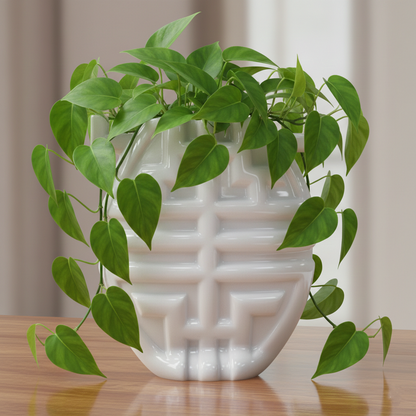 享壽 小瓶 白瓷 家飾品 居家生活 八方新氣 花瓶 藝術造形