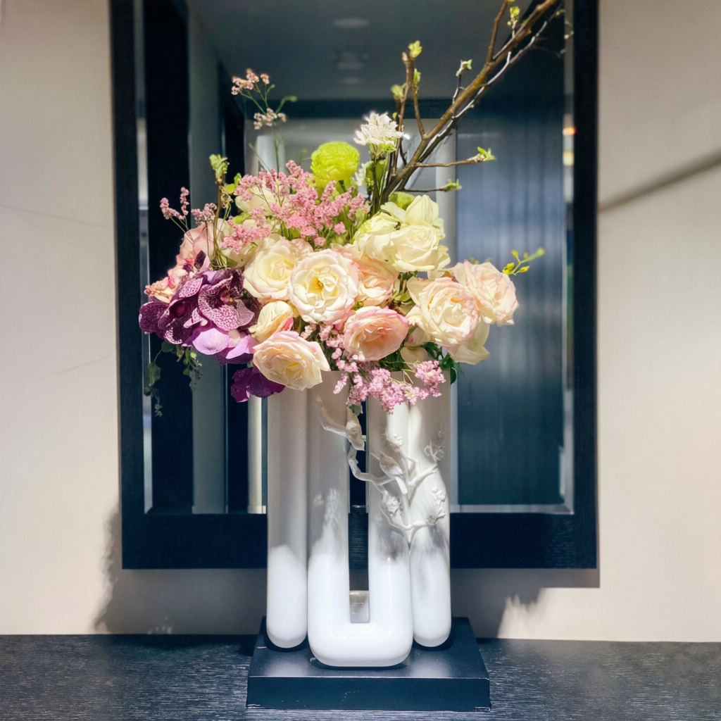 花香一世 八方新氣 白瓷花器 限量收藏 鳥語花香