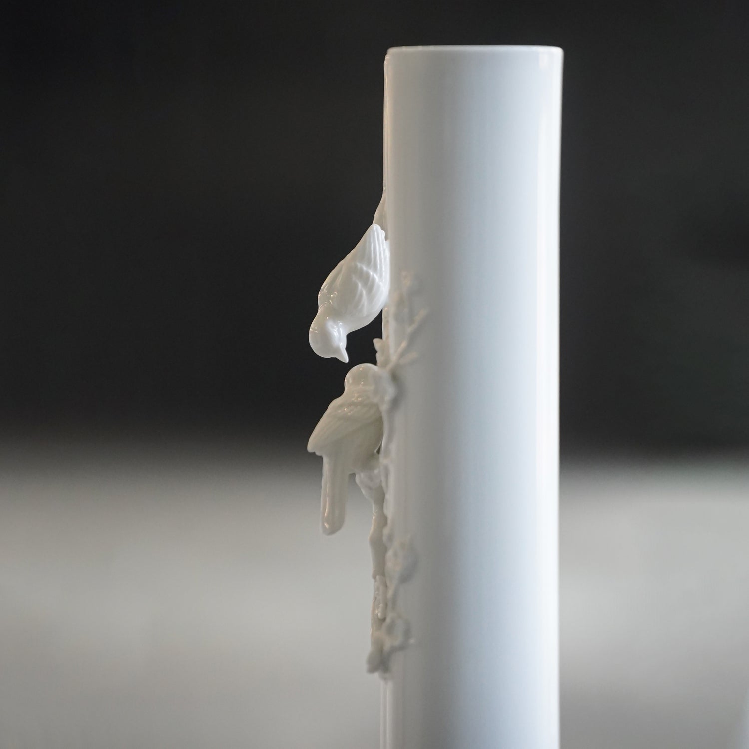 花香一世 八方新氣 白瓷花器 限量收藏 鳥語花香 局部 四季如春 喜鵲相守