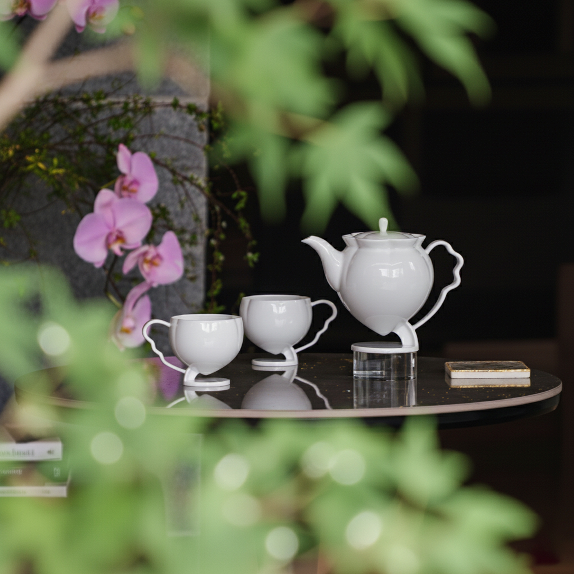 八方新氣 花神 對杯組 藝術瓷器 咖啡杯 居家生活 白瓷 壺