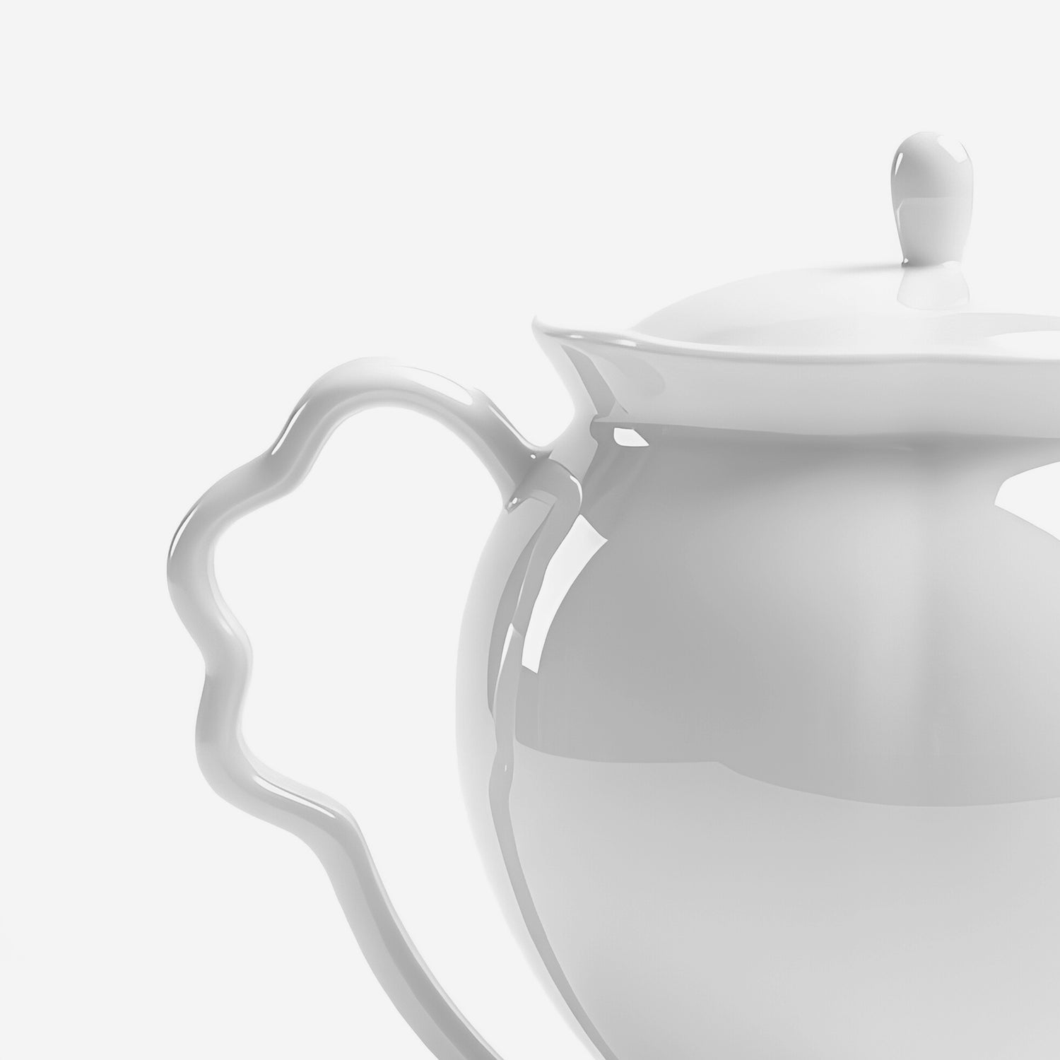 八方新氣 花神造形壺局部特寫 居家生活 白瓷 壺