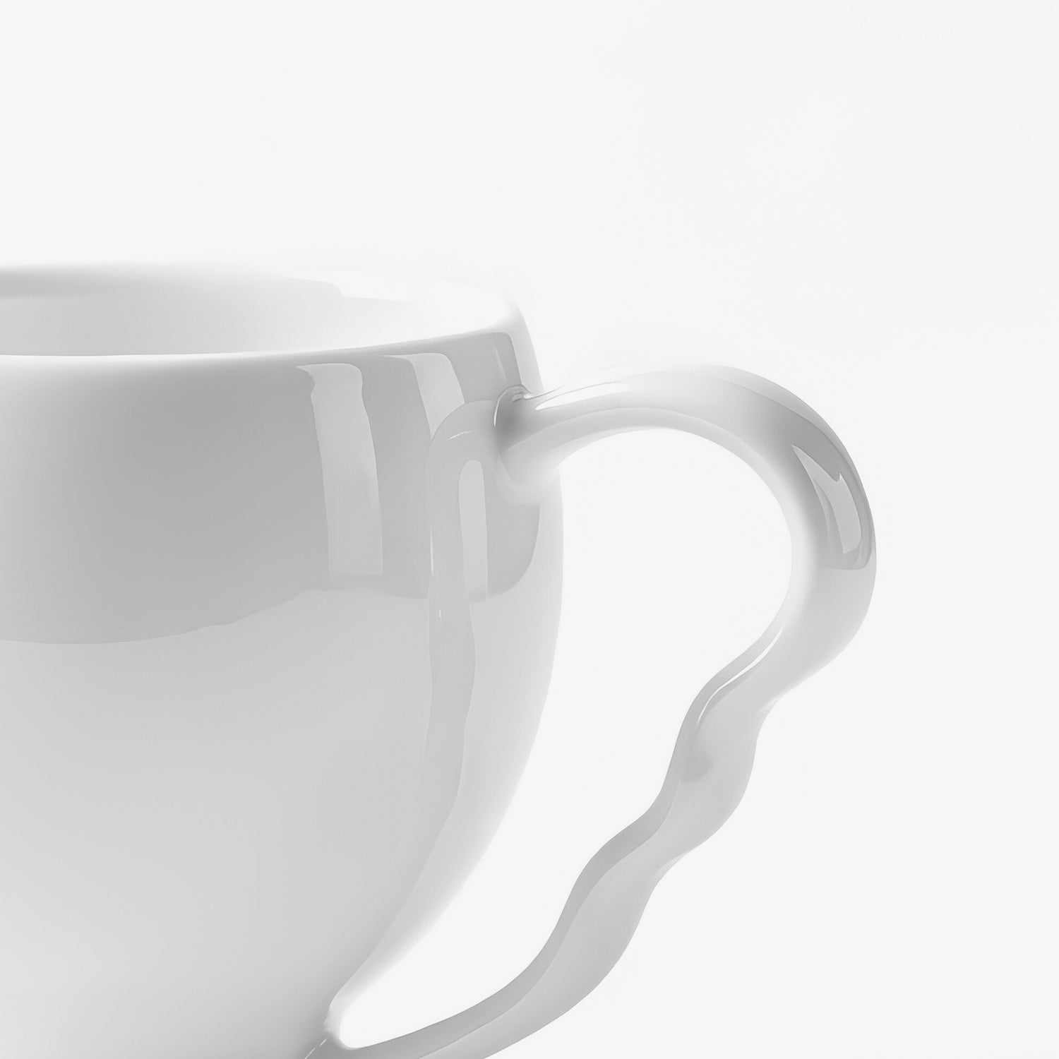 八方新氣 花神造形杯局部特寫 居家生活 白瓷 壺