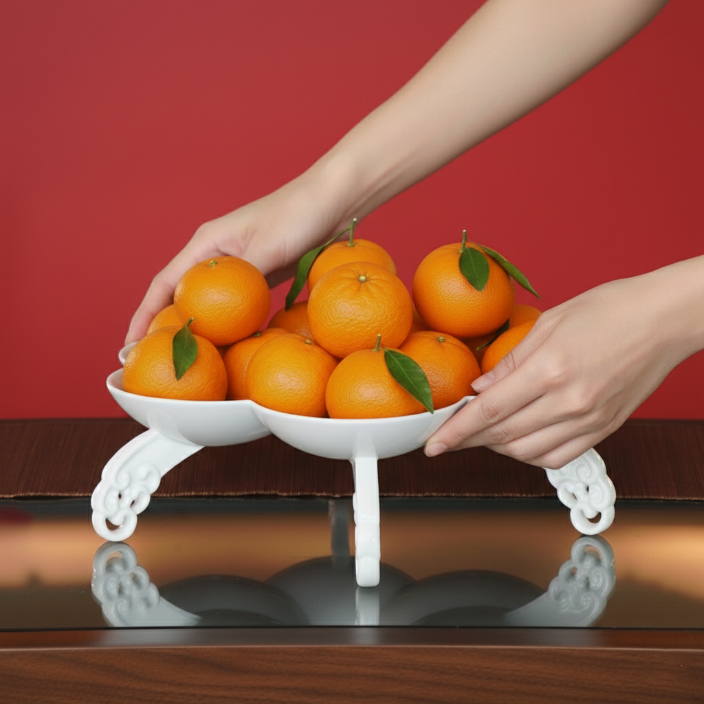 行雲流水 果盤 花器 居家生活 白瓷 藝術造形盤 餐桌擺飾 餐具