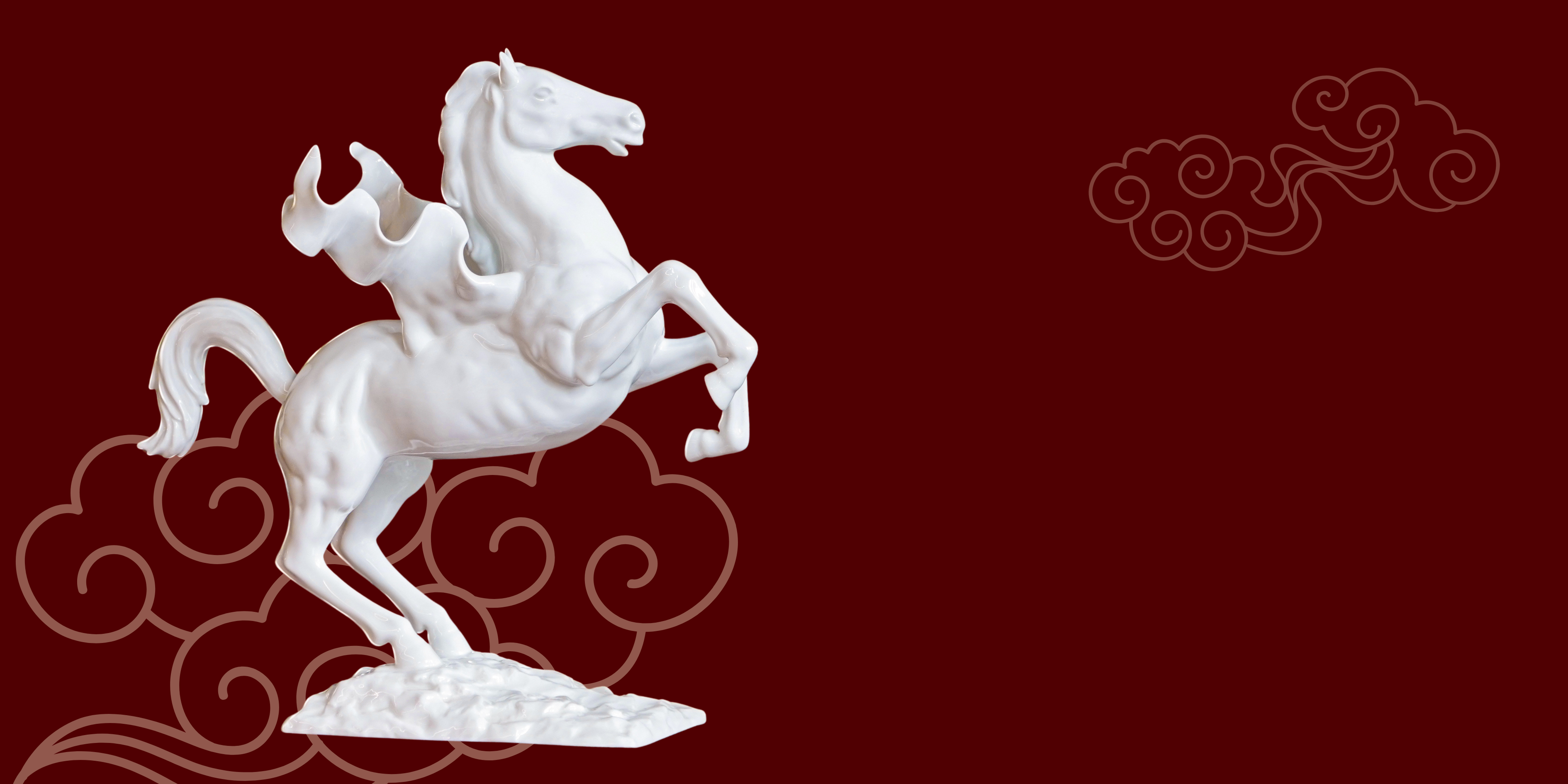 八方新氣馬年作品馬到成功