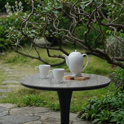 起舞 八方新氣 造形壺 金邊 白瓷藝術 水滴狀 花苞