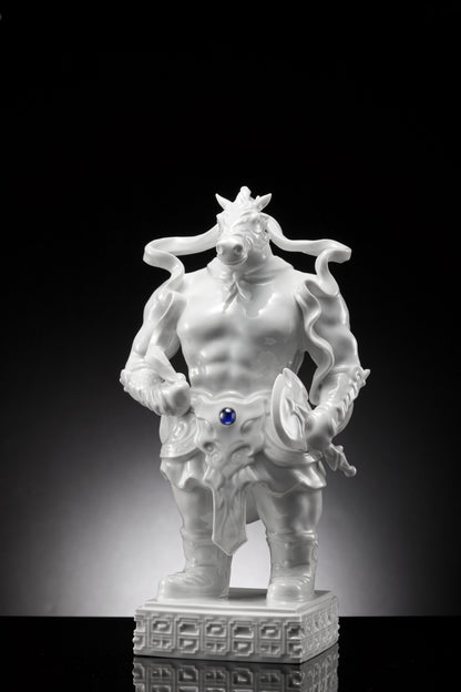 八方新氣生肖系列作品《常勝》｜馬形人像化瓷雕像 Dynamic and detailed horse-themed figurine｜A symbol of confidence and victory