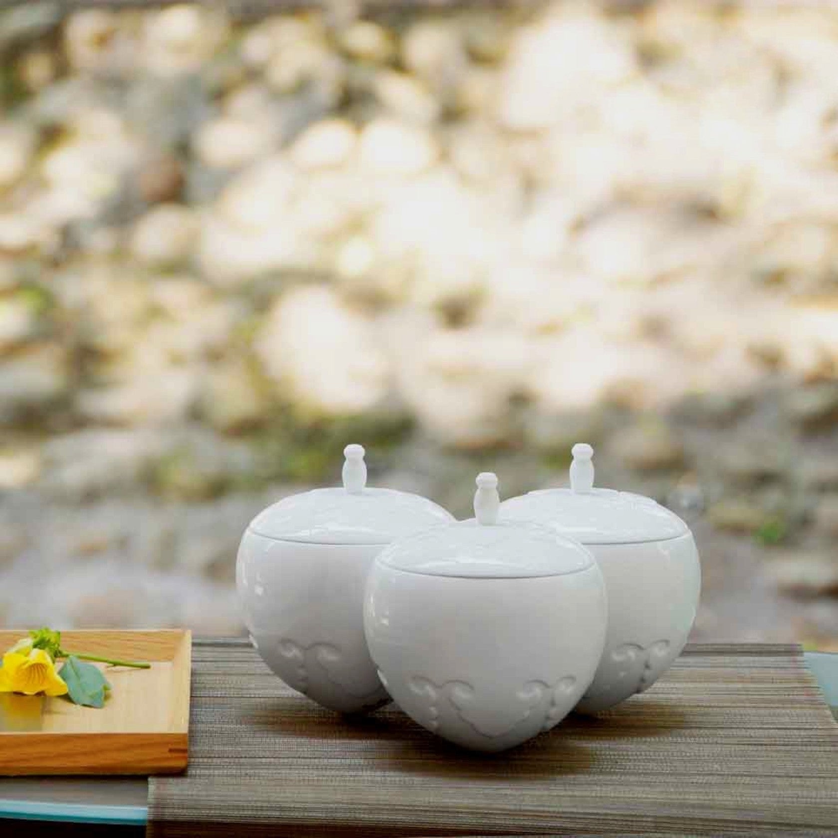 八方新氣 瓷器 蛋形 送禮 喜相逢 瓜果盒 陶瓷收納盒