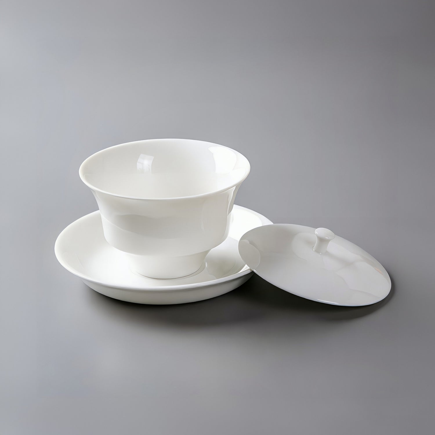 帝國餐具組 瓷碗 白瓷 杯子 杯蓋 杯盤