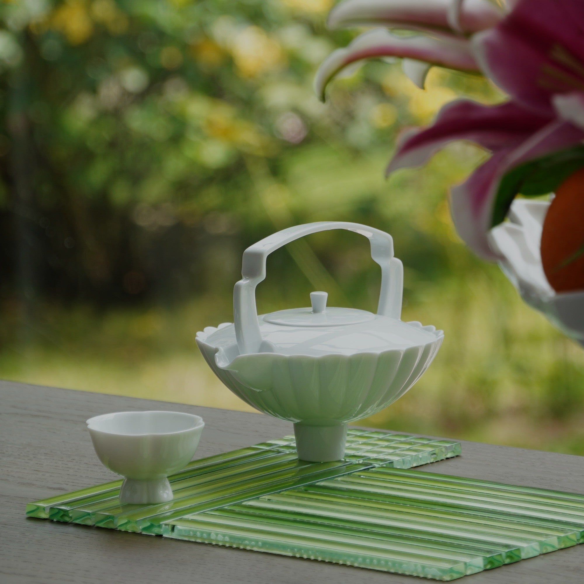 春嵐｜現代山水茶壺茶杯組｜八方新氣藝術瓷器