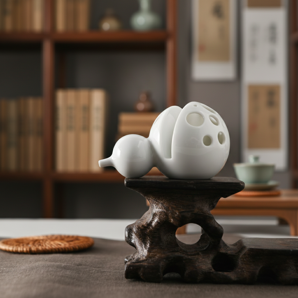 福滿乾坤 居家生活 白瓷 藝術擺飾 八方新氣 辦公桌擺飾