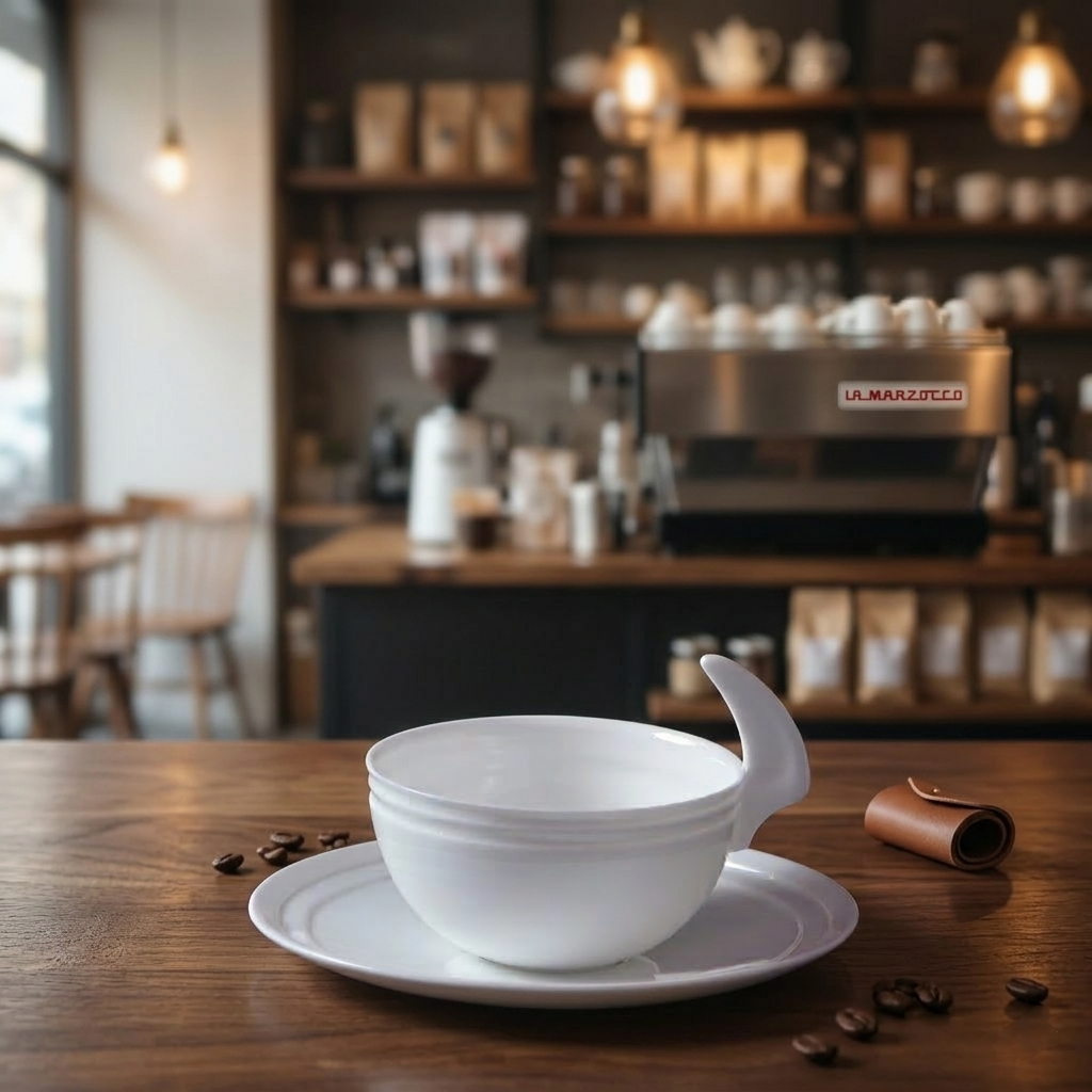 風水 八方新氣 杯盤組 白瓷 造形杯組 咖啡杯