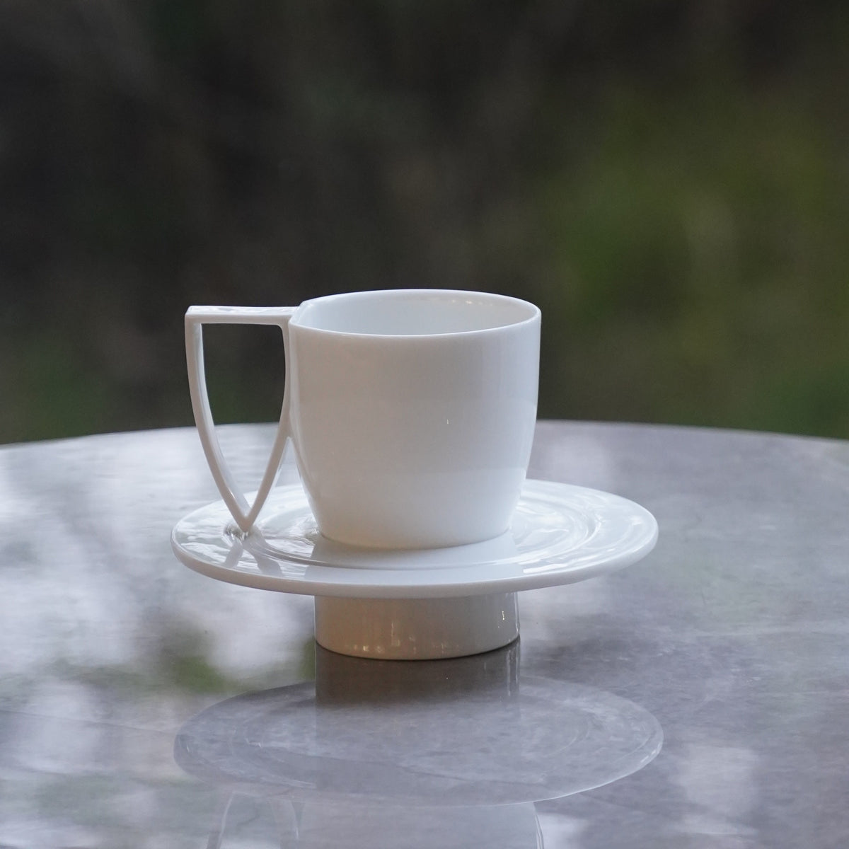 形影 白瓷杯盤組 造形杯