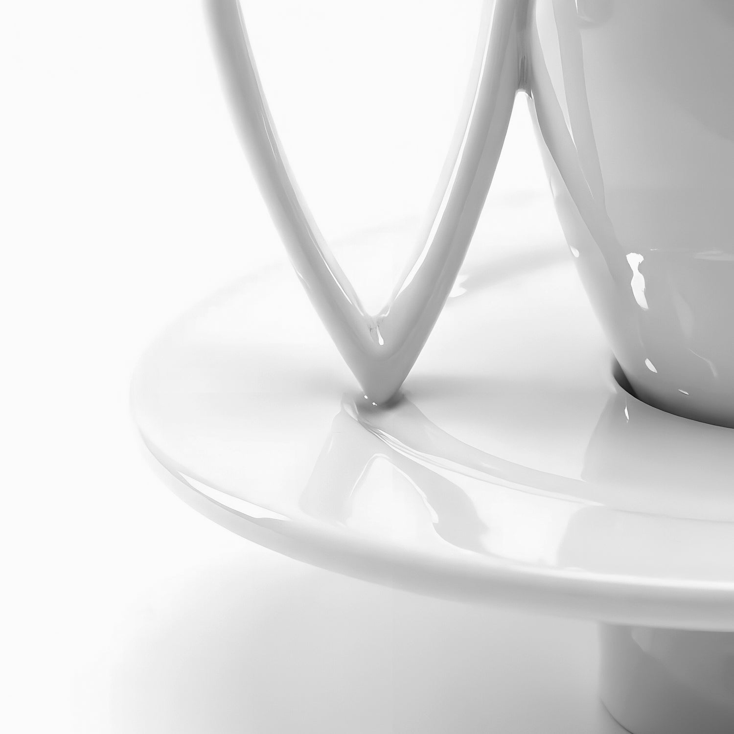 形影 白瓷杯盤組 造形杯 造形壺