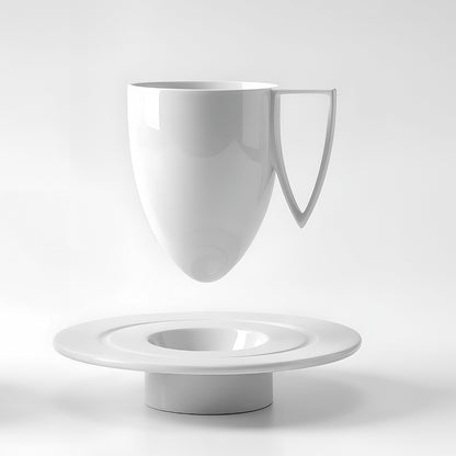 形影 白瓷杯盤組 造形杯 造形壺