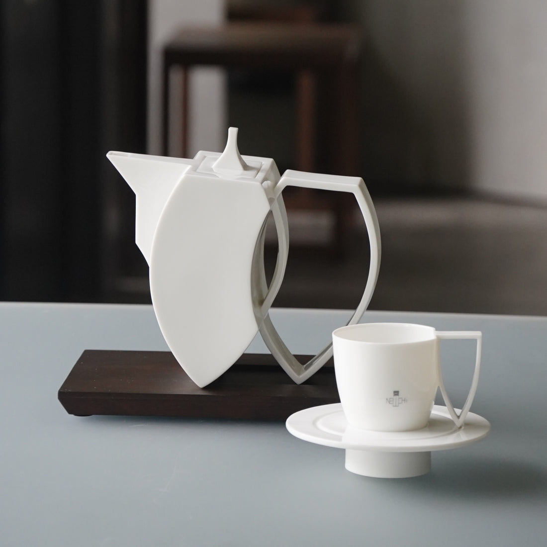 形影 白瓷杯盤組 造形杯 造形壺