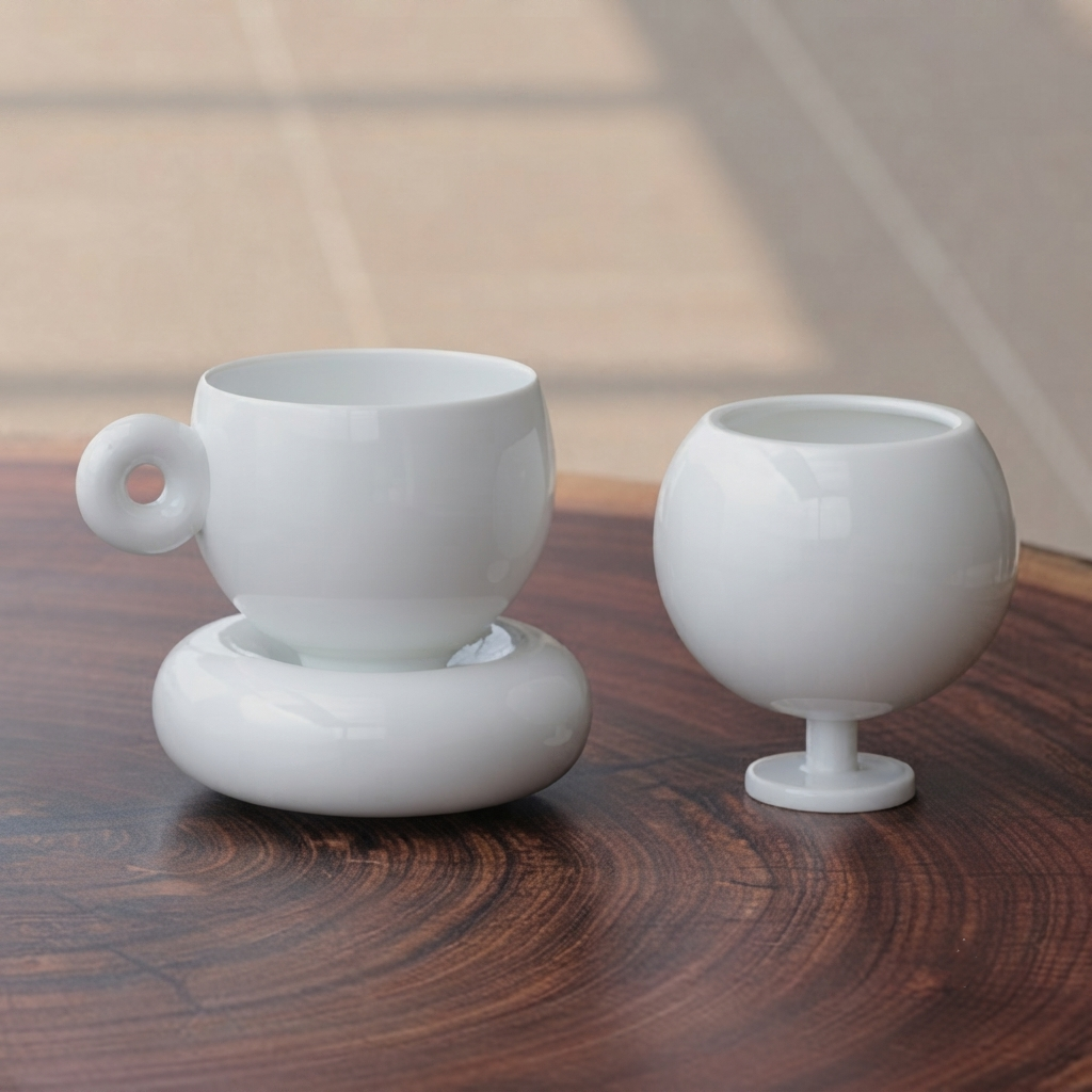 八方新氣 杯具 日蝕 杯子 圓形 胖胖杯 陶瓷杯 咖啡杯 造形杯 茶具 茶器 壺
