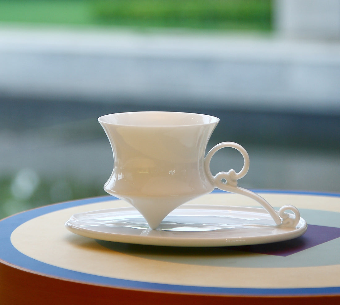 八方新氣 咖啡杯組 風影 造形杯 咖啡杯 茶杯 瓷器 白瓷 盤