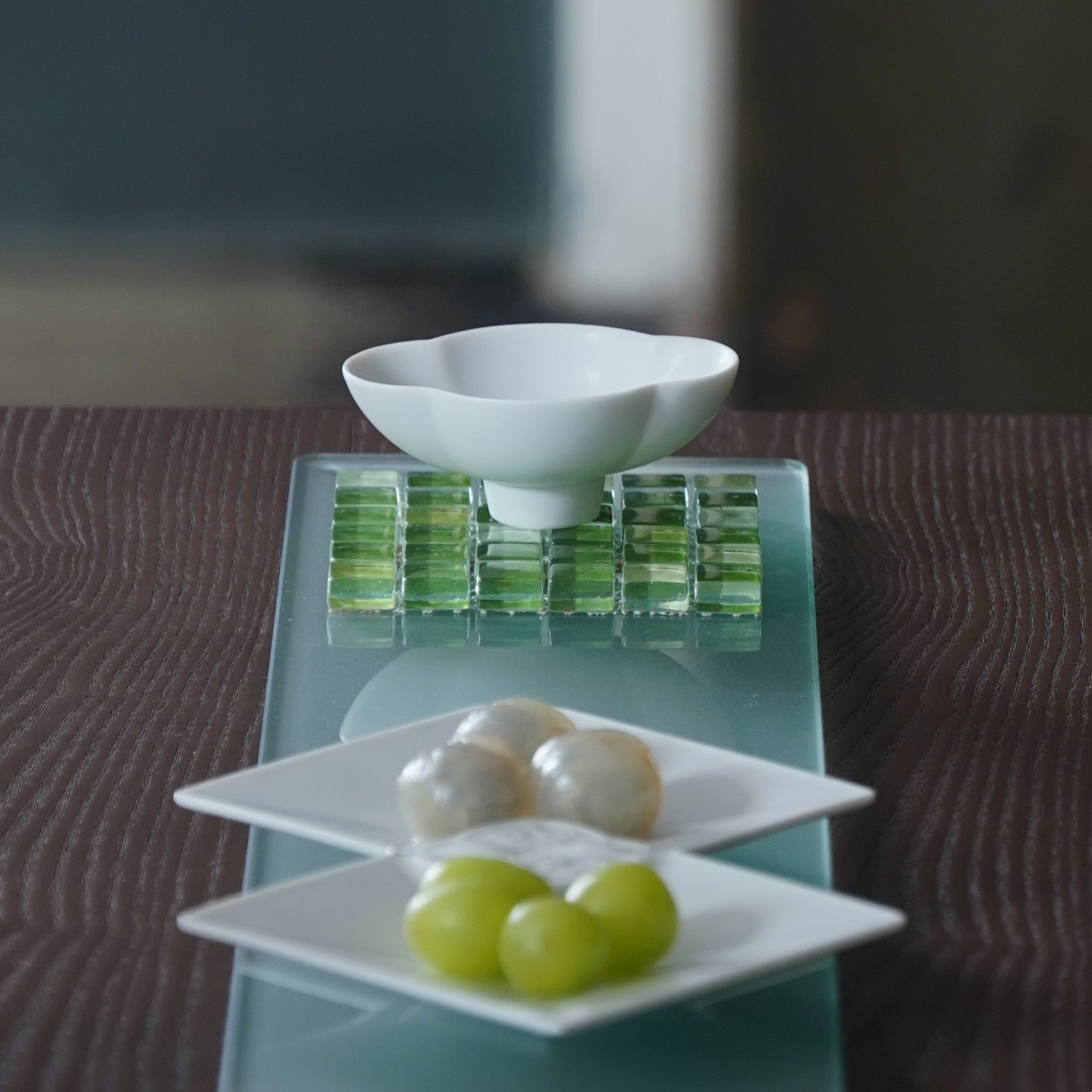 行雲｜白瓷山水線茶器組・浮雲提把・一期一會品茗｜八方新氣