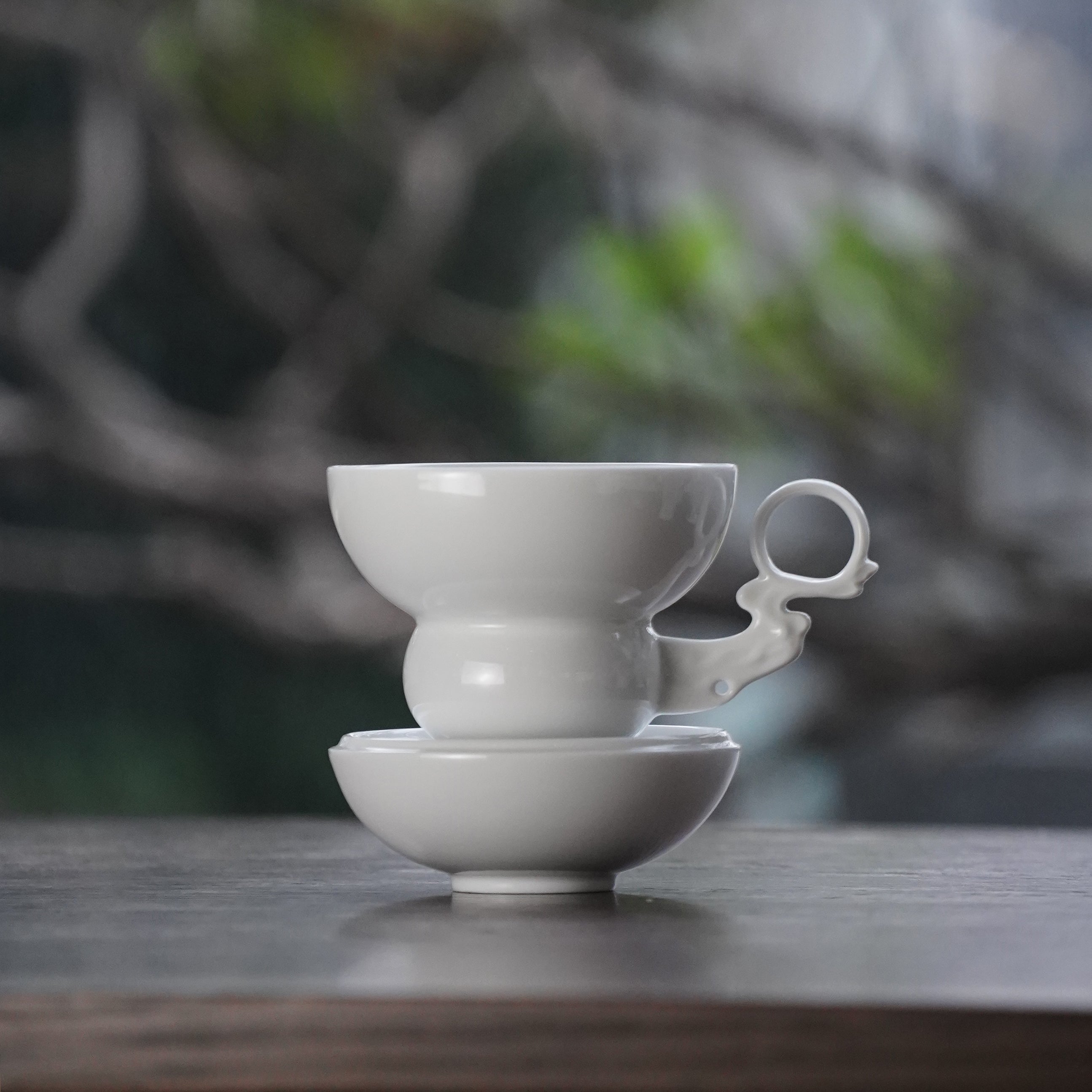 月形那比古 斗月 盃 皓月｜葫蘆造型杯盤禮盒推薦｜八方新氣NewChi Porcelain