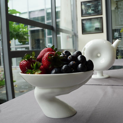 八方新氣 富貴吉祥 陶瓷擺件盤 瓷器擺飾 居家生活