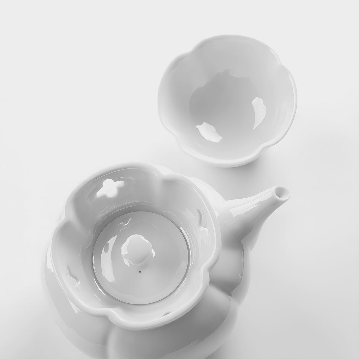 隨圓 八方新氣 茶具 茶器 白瓷 禮物 禮盒 居家生活 造形壺 杯