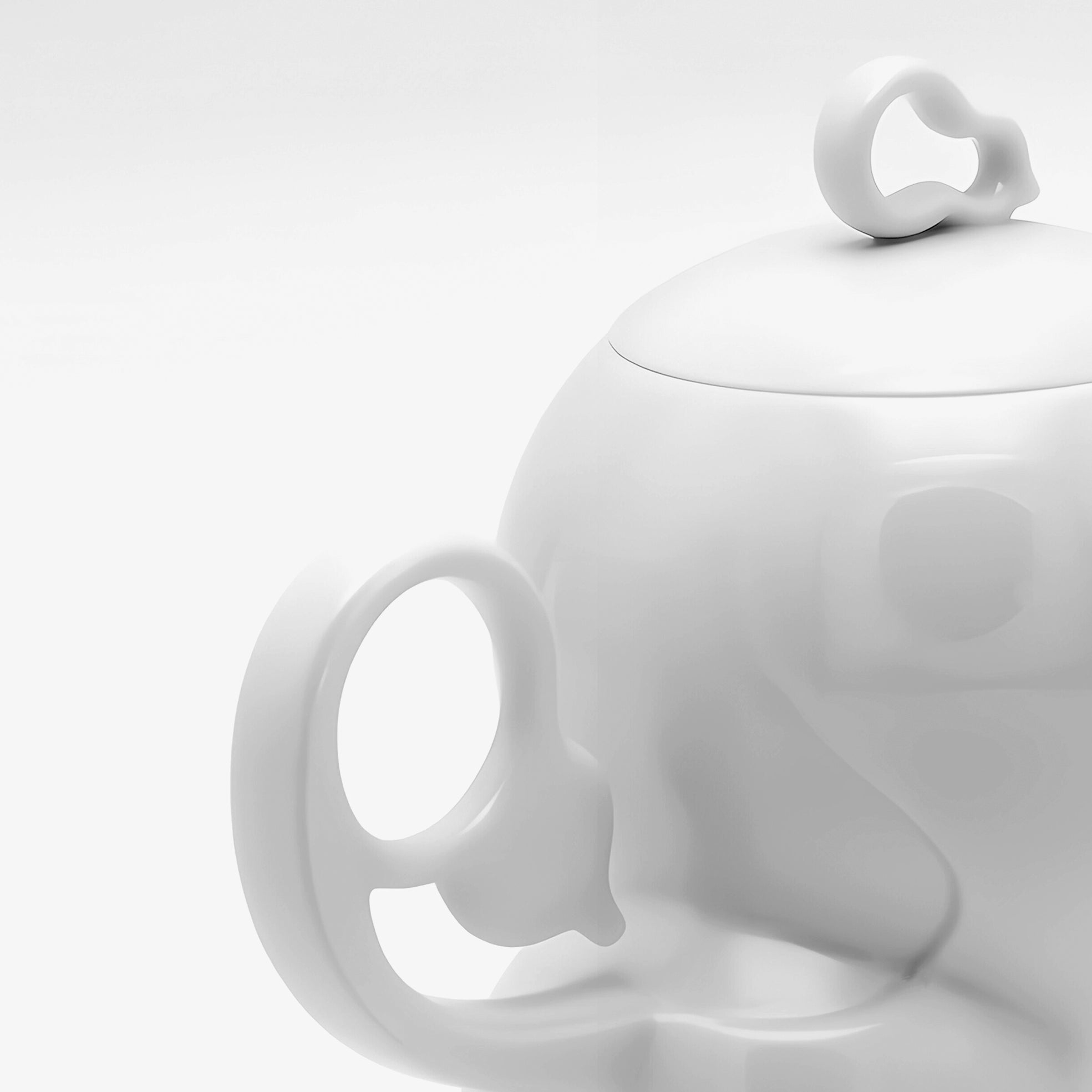 秋躍幸福 茶器 茶具 藝術造形 壺把局部特寫 葫蘆造形