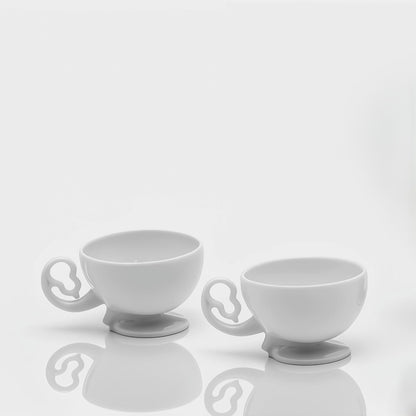 秋躍幸福 八方新氣 藝術造形杯 葫蘆 白瓷 茶具組 荼器 居家生活