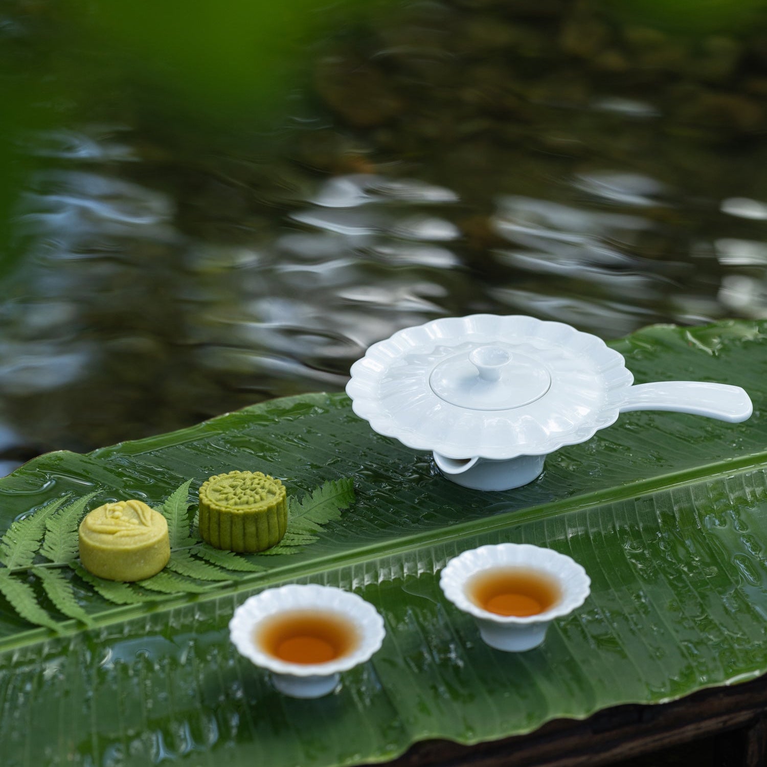 山水線茶具系列｜台北盆地靈感的現代設計瓷器茶具｜八方新氣