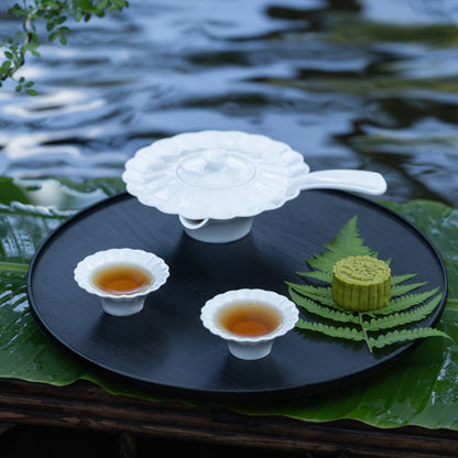 山水情深 八方新氣 茶杯組 茶器 茶壺 白瓷 王俠軍