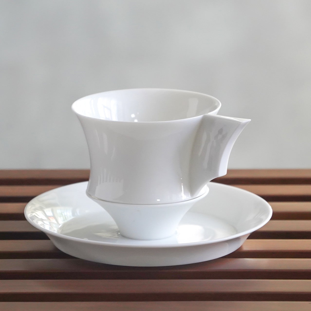 帝國記憶 杯盤組 白瓷藝術 造形杯 圓形 咖啡杯盤