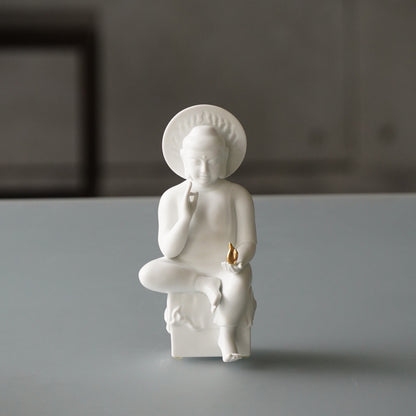 八方新氣 光明智慧 瓷器 佛像 擺飾 瓷偶 白瓷